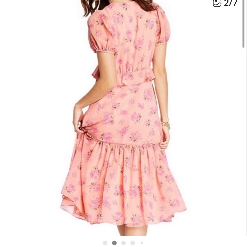 LoveShackFancy Pink Melon Floral Dress